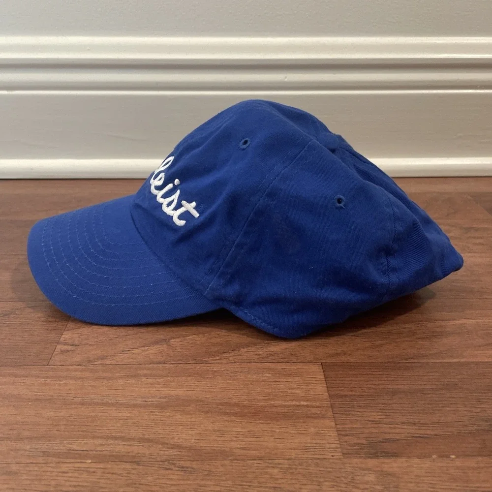 Titleist Spellout Logo 'The Frog' Blue Strapback Golf Hat